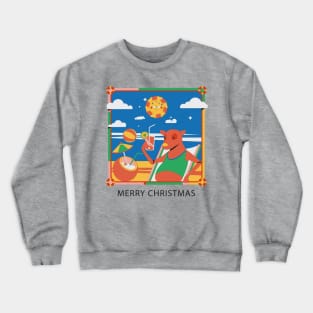 Merry Christmas Deer Summer Crewneck Sweatshirt